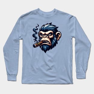 Ape smoking cigar Long Sleeve T-Shirt